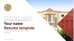 AIPH University Resume PPT Template
