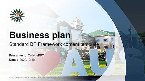 Arunachal University of Studies Competition/Entrepreneurship Contest PPT Template