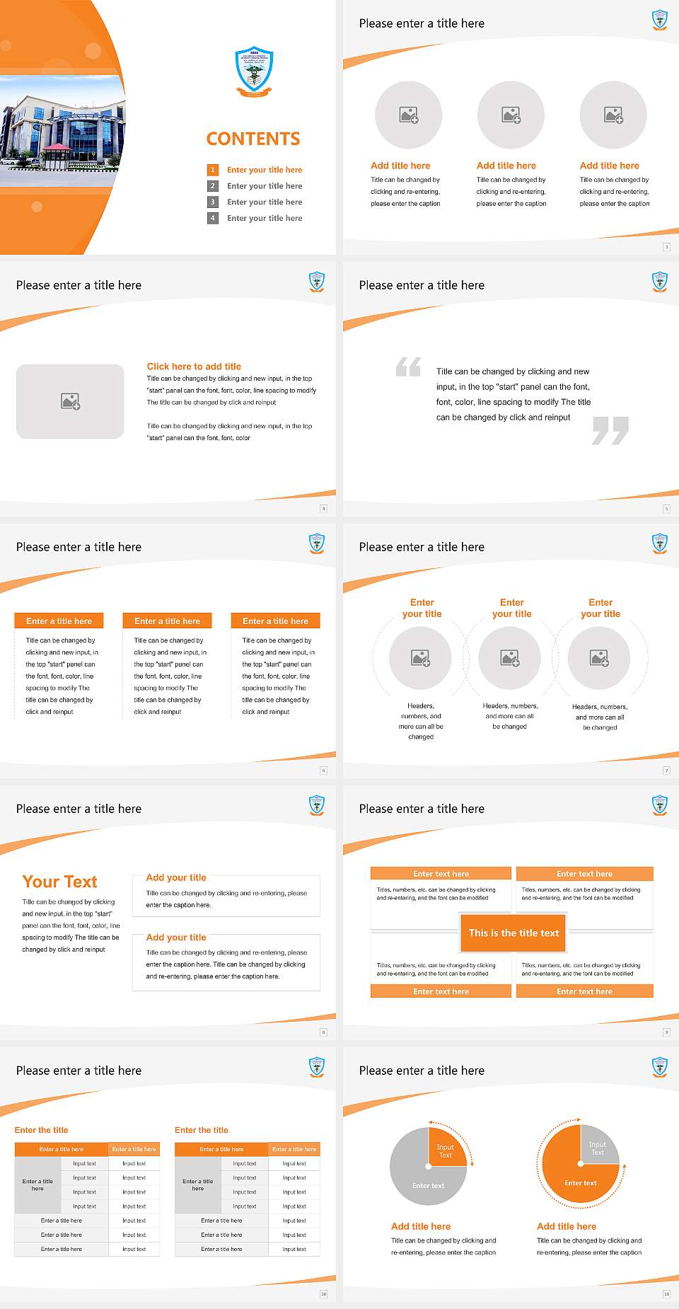 Atal Medical and Research University Course/Courseware Creation PPT Template4:3 ratio PPT effect preview image2