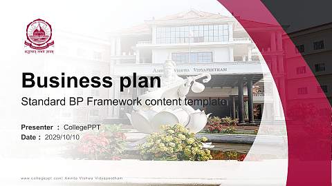 Amrita Vishwa Vidyapeetham Competition/Entrepreneurship Contest PPT Template