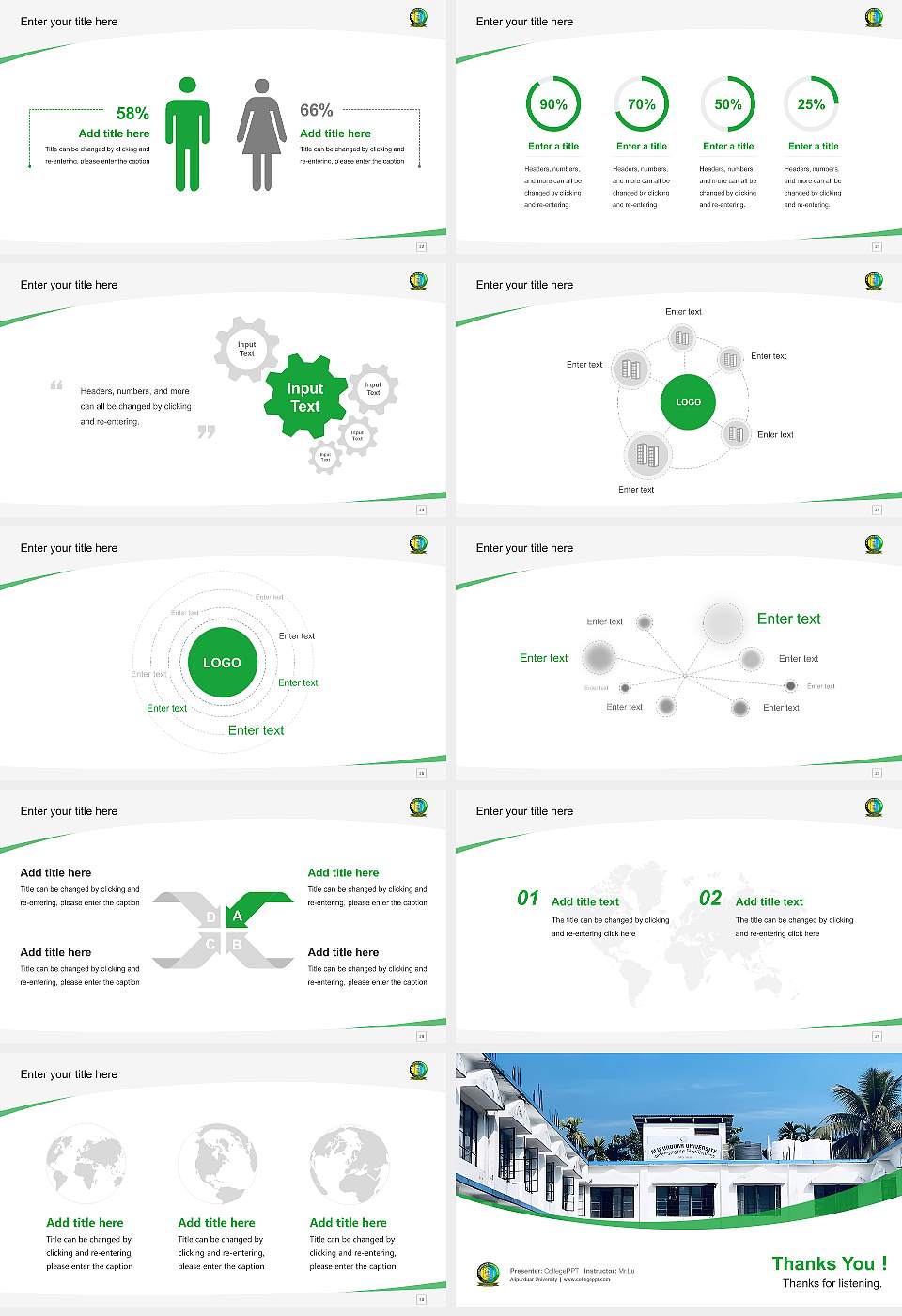 Alipurduar University Course/Courseware Creation PPT Template16:9 ratio PPT effect preview image4