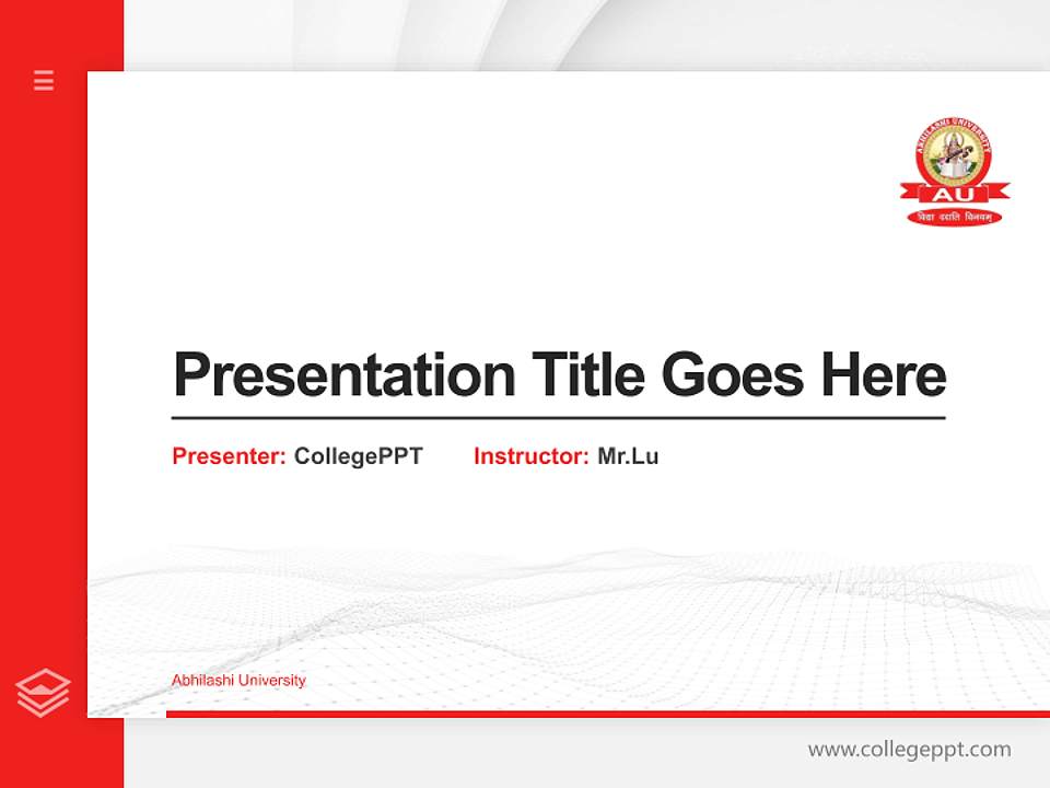 Abhilashi University Thesis Proposal/Graduation Defense PPT Template4:3 ratio PPT effect preview image5