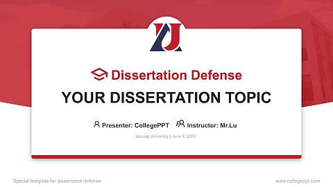 Anurag University Graduation Thesis Defense PPT Template