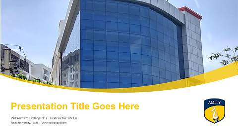 Amity University, Patna Course/Courseware Creation PPT Template