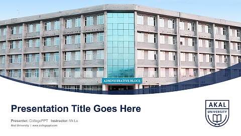 Akal University Course/Courseware Creation PPT Template
