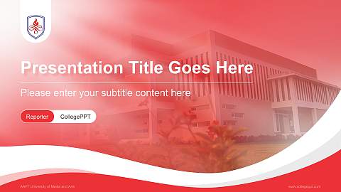 AAFT University of Media and Arts Lecture Sharing and Networking Event PPT Template