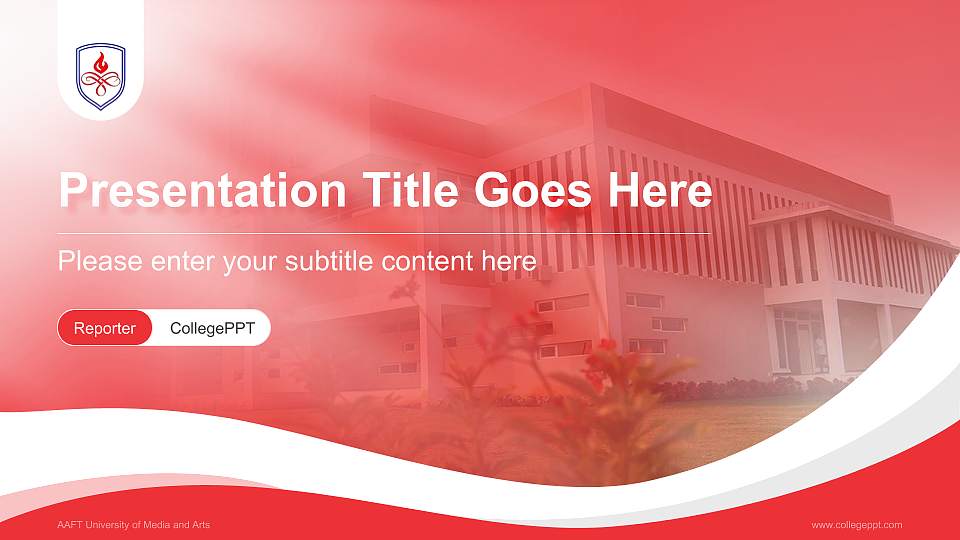 AAFT University of Media and Arts Lecture Sharing and Networking Event PPT Template16:9 ratio PPT effect preview image