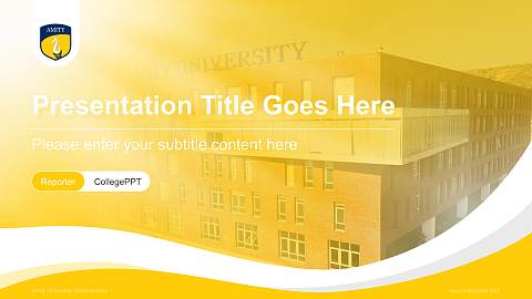 Amity University (Maharashtra) Lecture Sharing and Networking Event PPT Template