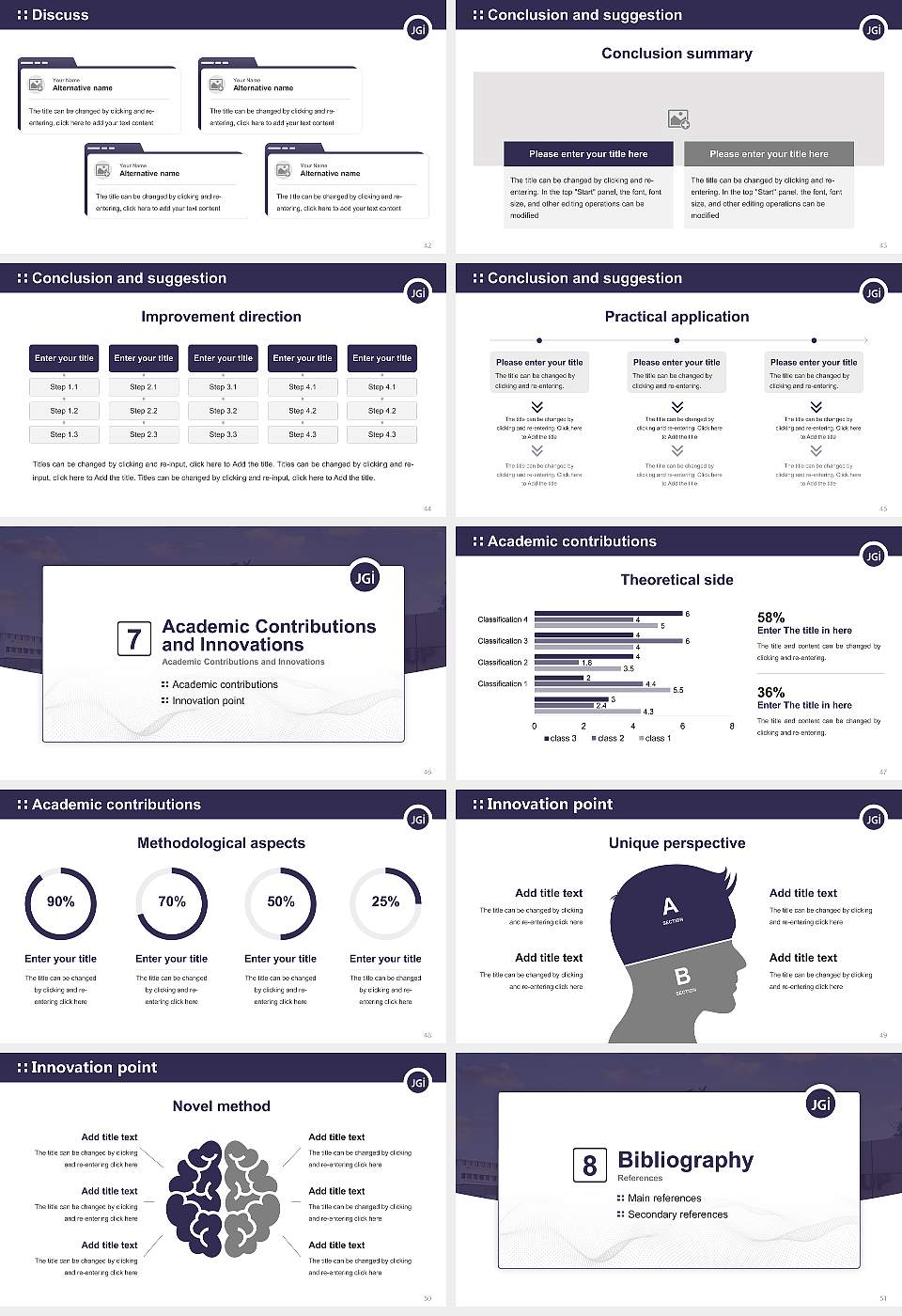 ARKA Jain University Graduation Thesis Defense PPT Template16:9 ratio PPT effect preview image6