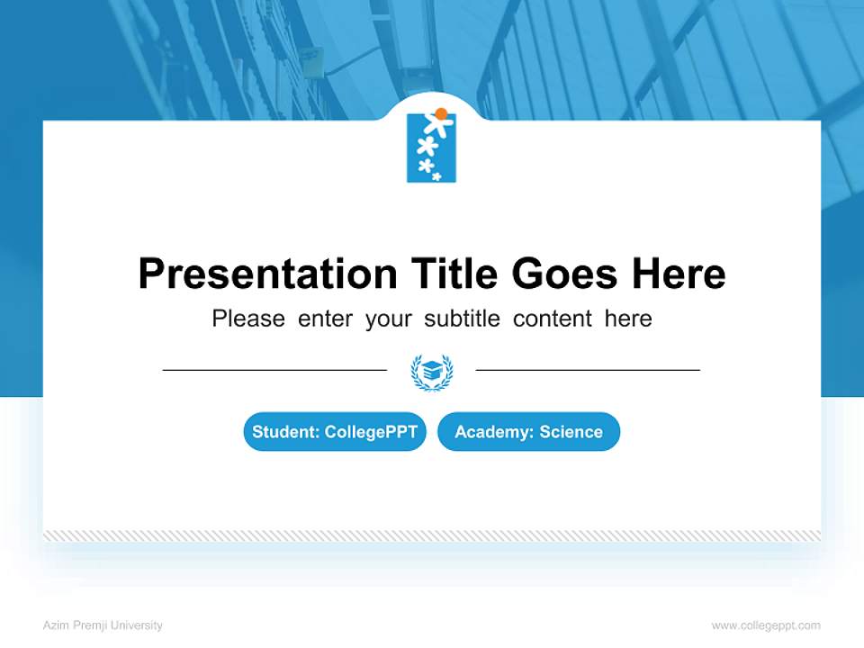 Azim Premji University National Scholarship Defense PPT Template4:3 ratio PPT effect preview image4