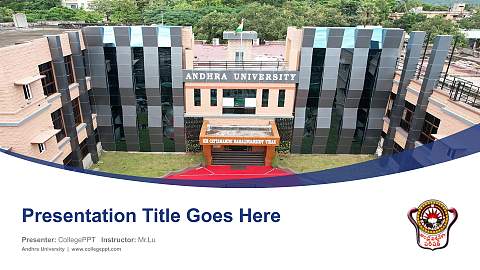 Andhra University Course/Courseware Creation PPT Template