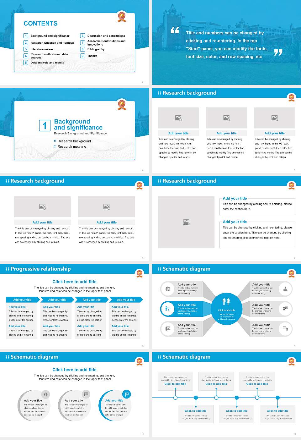 Baba Mast Nath University Graduation Thesis Defense PPT Template16:9 ratio PPT effect preview image2