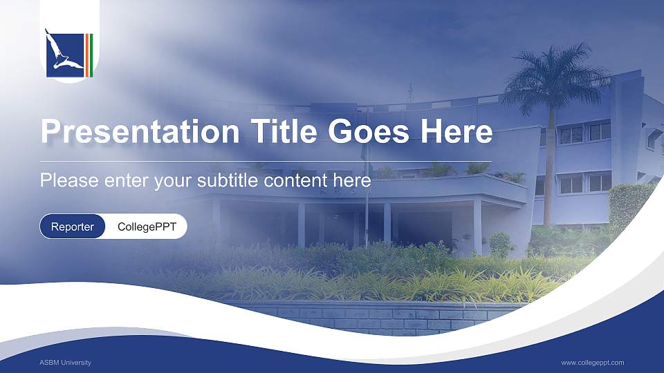 ASBM University Lecture Sharing and Networking Event PPT Template16:9 ratio PPT effect preview image