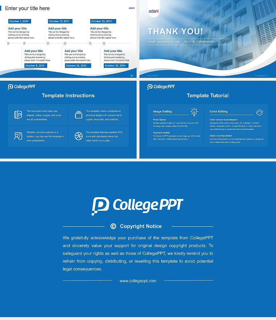 Adani University Lecture Sharing and Networking Event PPT Template16:9 ratio PPT effect preview image4
