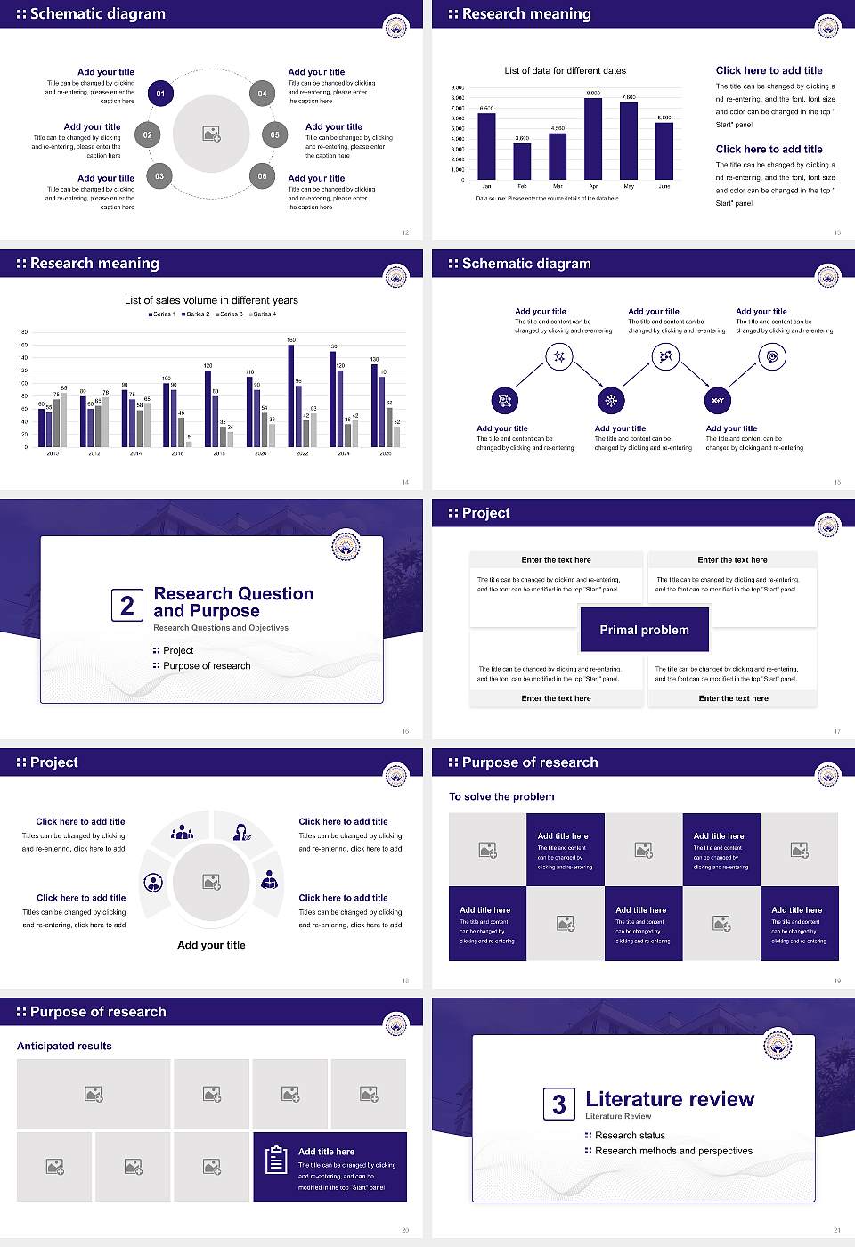 Asian International University Graduation Thesis Defense PPT Template16:9 ratio PPT effect preview image3