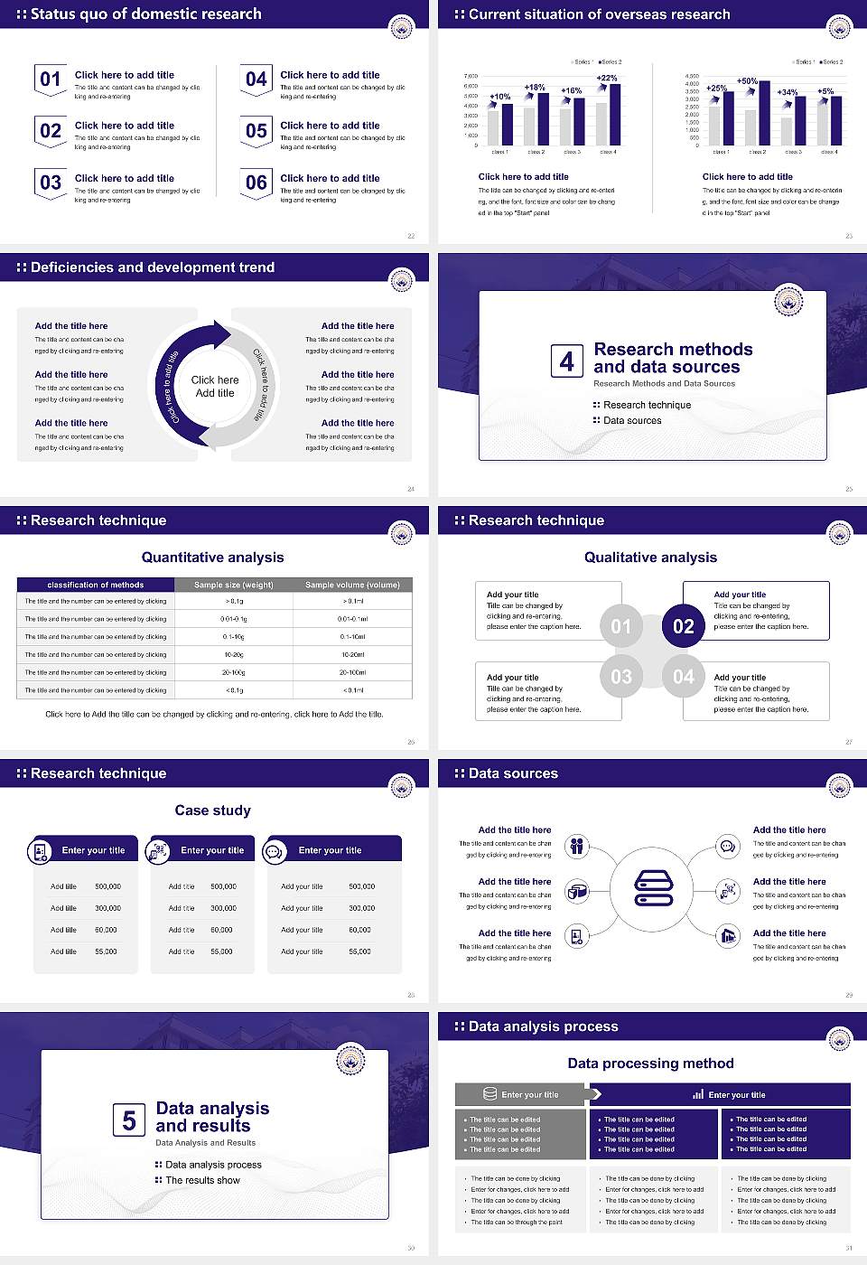 Asian International University Graduation Thesis Defense PPT Template16:9 ratio PPT effect preview image4