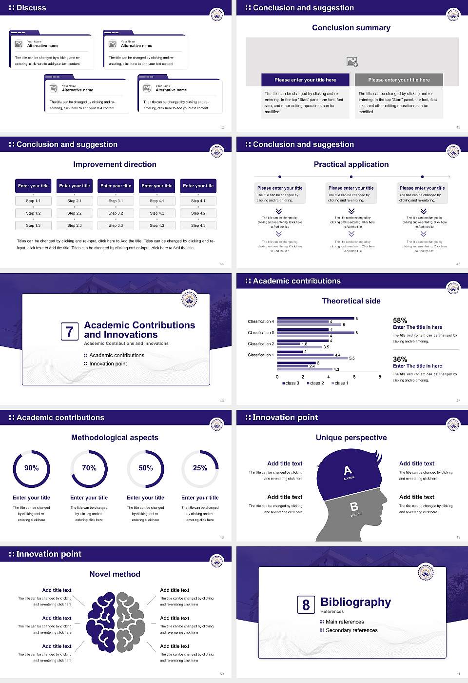 Asian International University Graduation Thesis Defense PPT Template16:9 ratio PPT effect preview image6