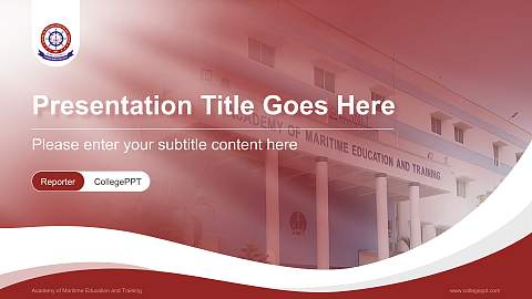 Academy of Maritime Education and Training Lecture Sharing and Networking Event PPT Template