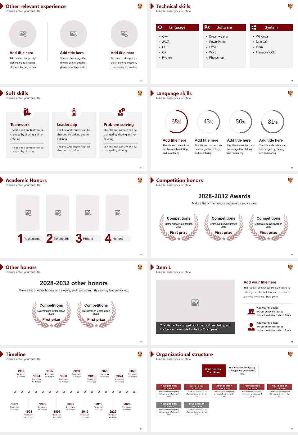A.P.G. (Alakh Prakash Goyal) Shimla University Resume PPT Template16:9 ratio PPT effect preview image3