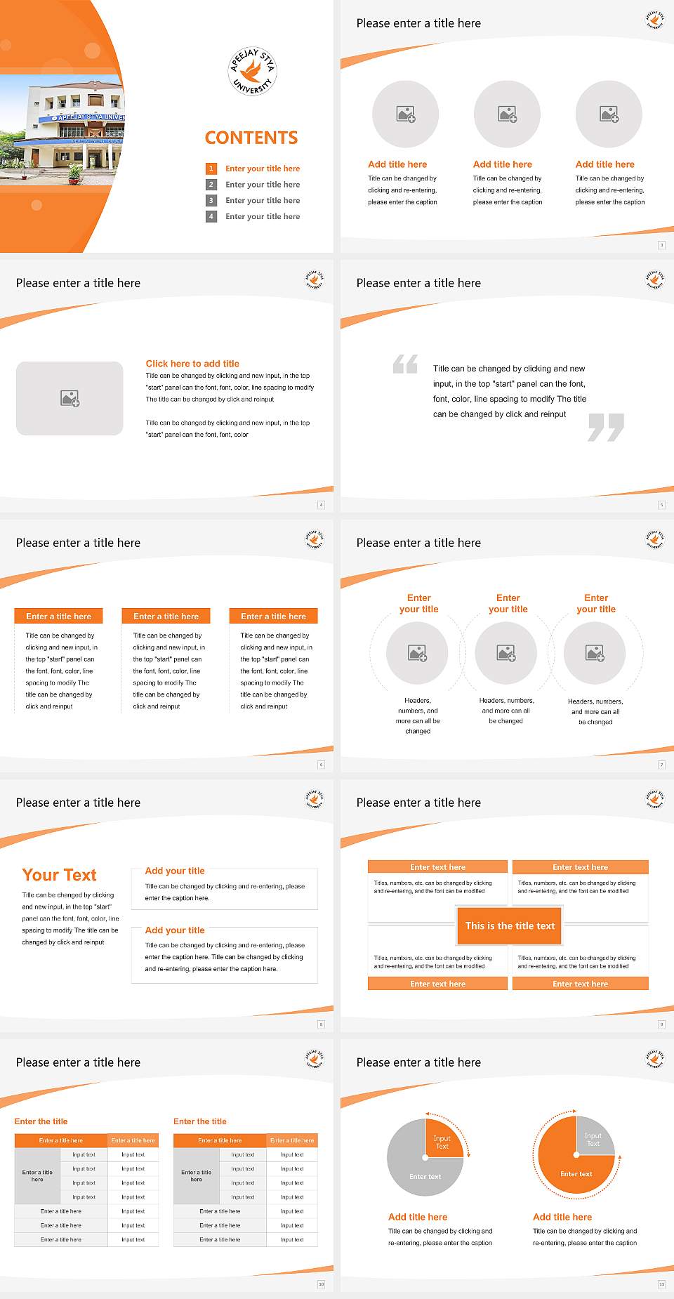 Apeejay Stya University Course/Courseware Creation PPT Template4:3 ratio PPT effect preview image2