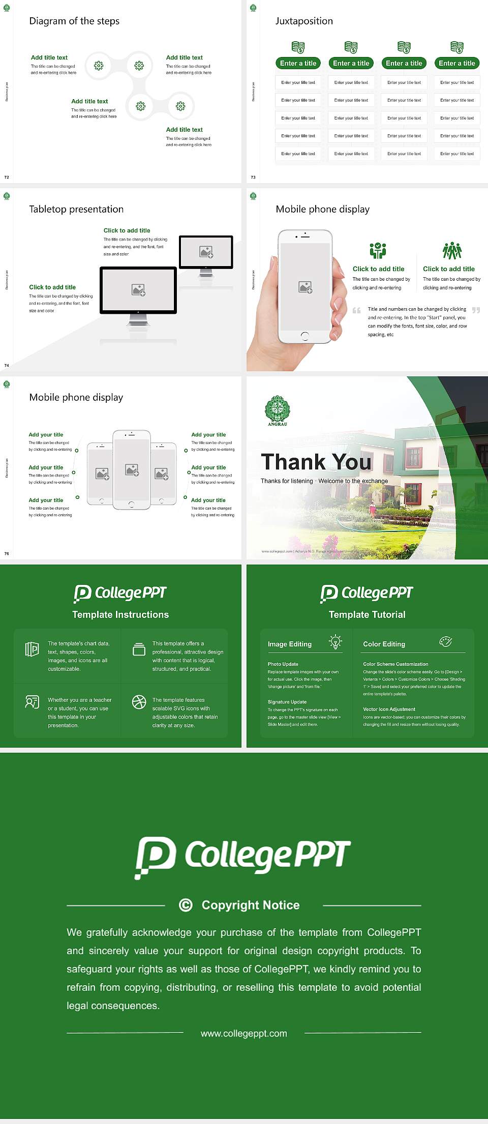 Acharya N.G. Ranga Agricultural University Competition/Entrepreneurship Contest PPT Template4:3 ratio PPT effect preview image9
