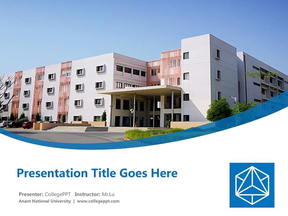 Anant National University Course/Courseware Creation PPT Template4:3 ratio PPT effect preview image5