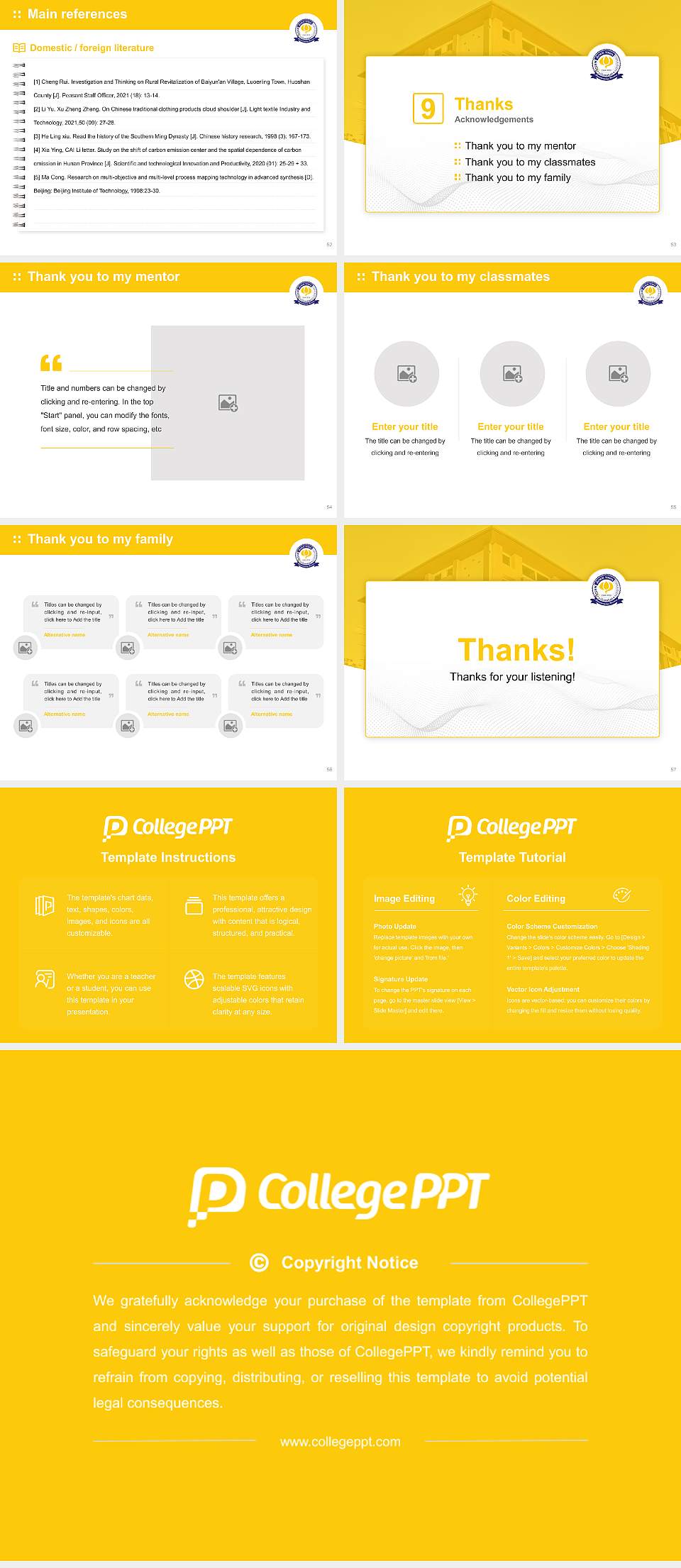 Assam Down Town University Graduation Thesis Defense PPT Template4:3 ratio PPT effect preview image7