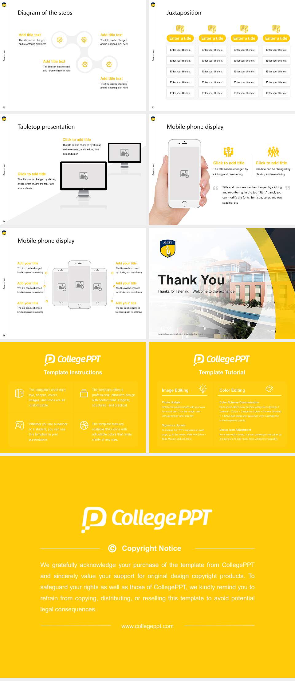 Amity University Jharkhand Competition/Entrepreneurship Contest PPT Template4:3 ratio PPT effect preview image9