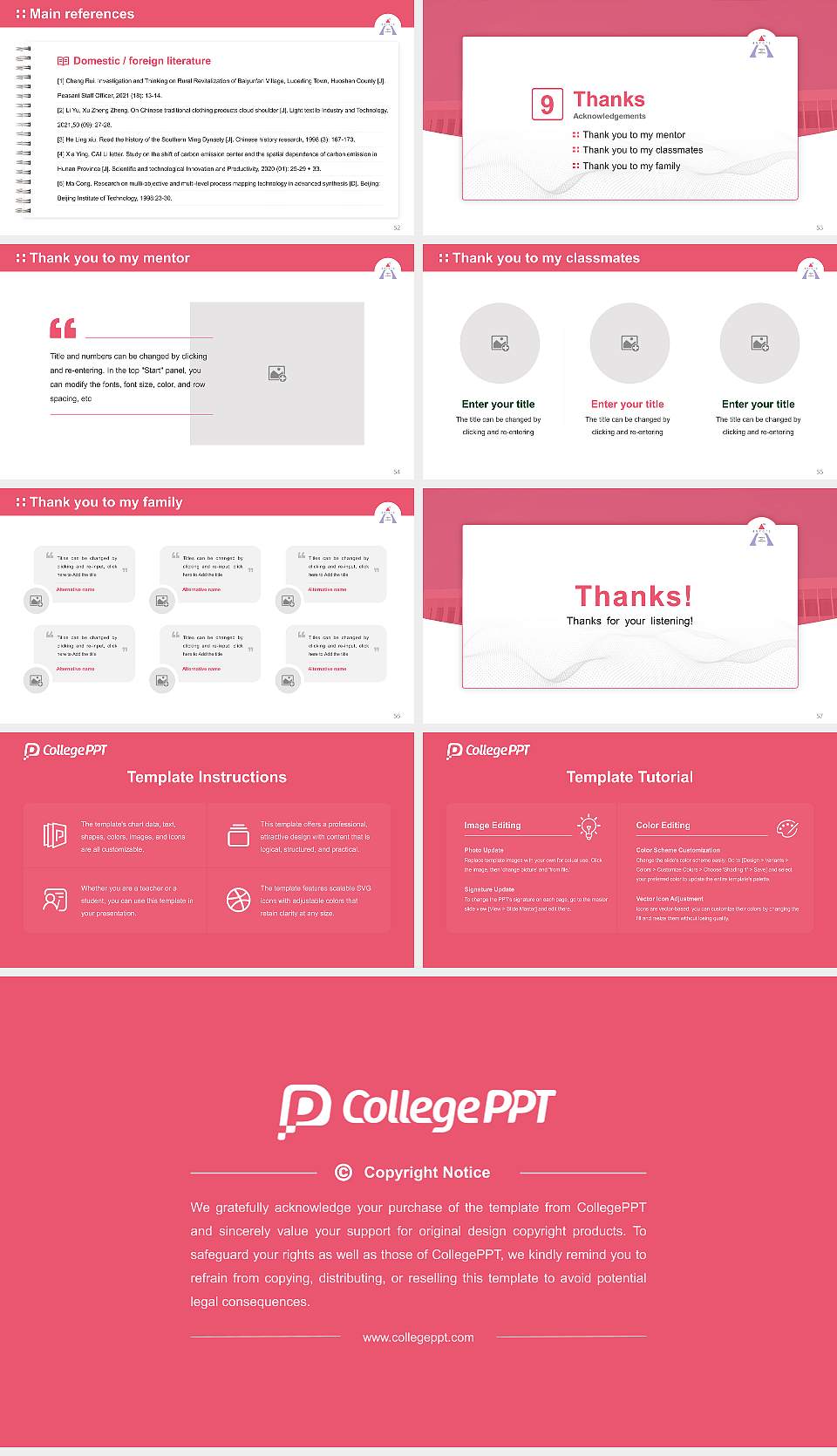 Aurora Higher Education & Research Academy Graduation Thesis Defense PPT Template16:9 ratio PPT effect preview image7