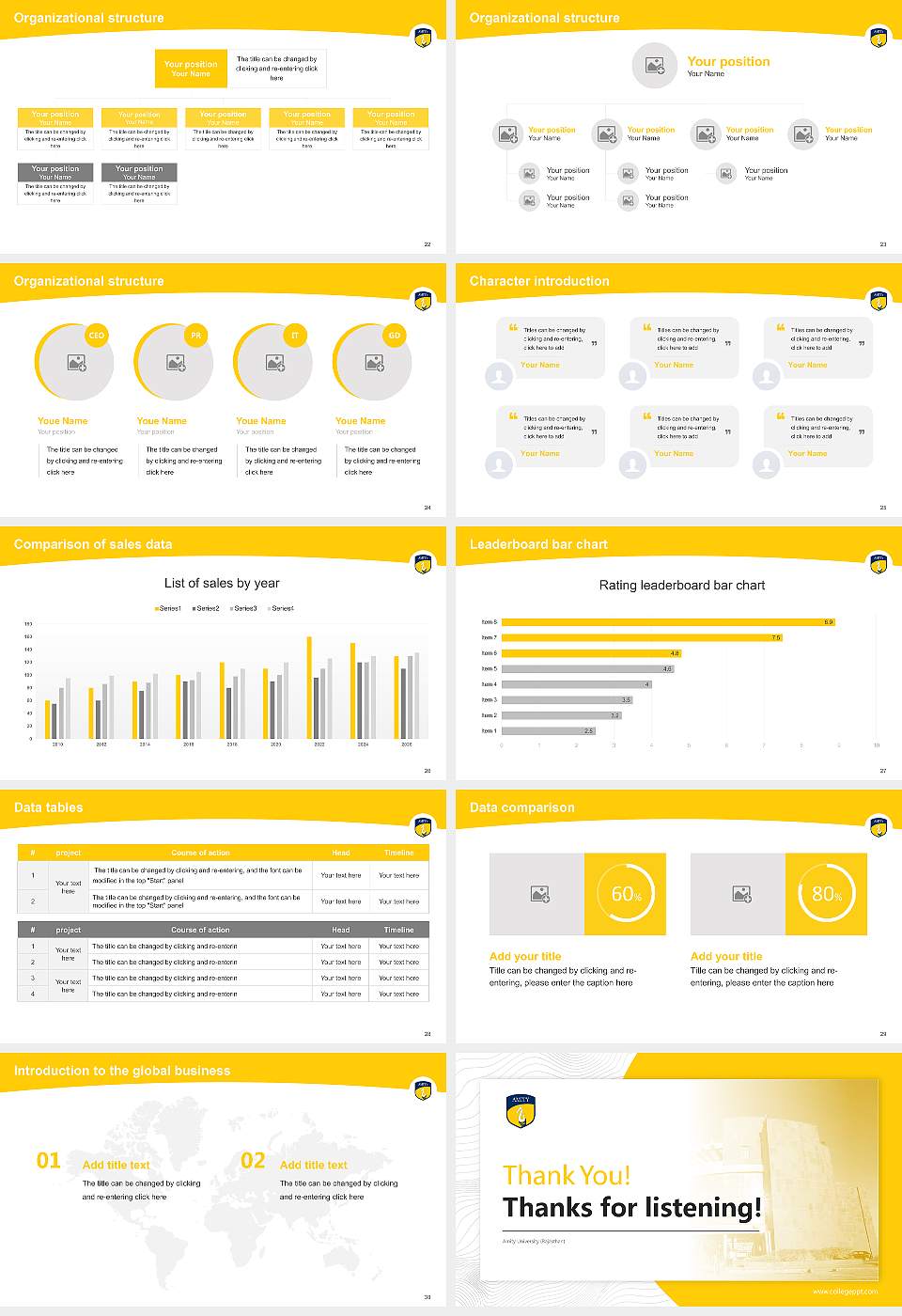 Amity University (Rajasthan) Academic Presentation/Research Findings Report PPT Template16:9 ratio PPT effect preview image4