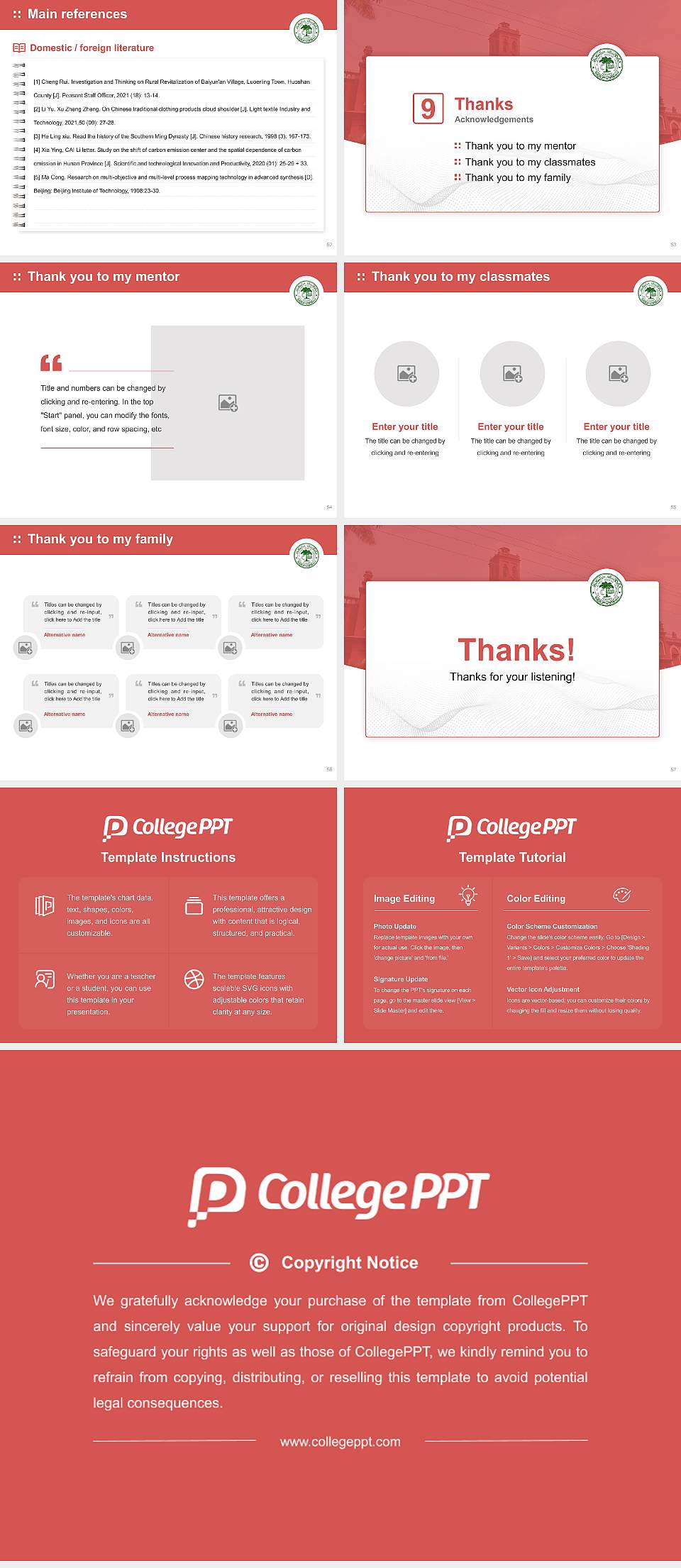Aligarh Muslim University Graduation Thesis Defense PPT Template4:3 ratio PPT effect preview image7