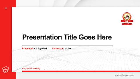Abhilashi University Thesis Proposal/Graduation Defense PPT Template