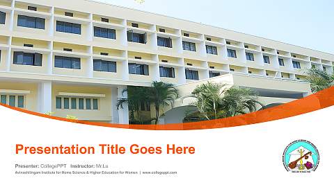 Avinashilingam Institute for Home Science & Higher Education for Women Course/Courseware Creation PPT Template