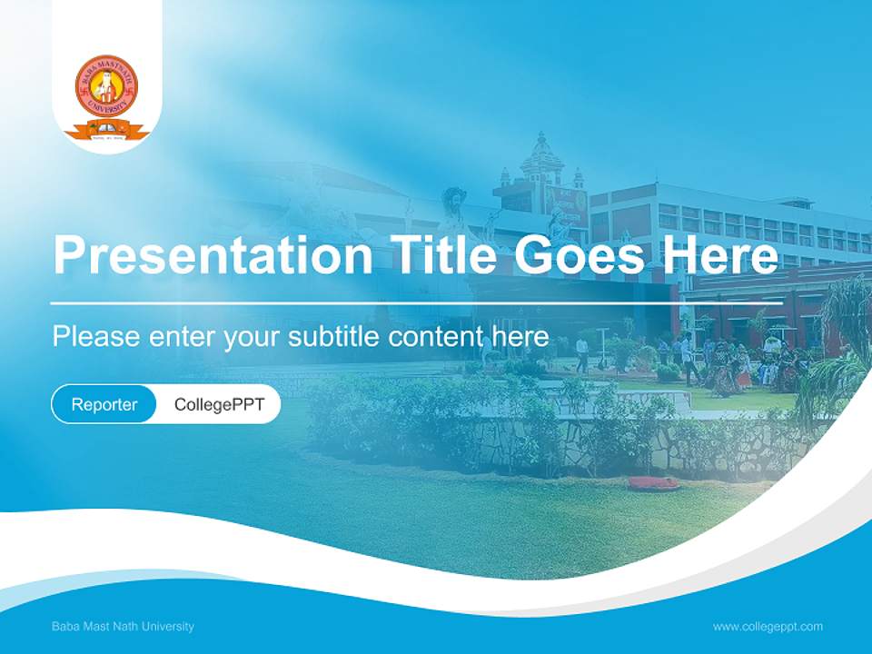 Baba Mast Nath University Lecture Sharing and Networking Event PPT Template4:3 ratio PPT effect preview image4