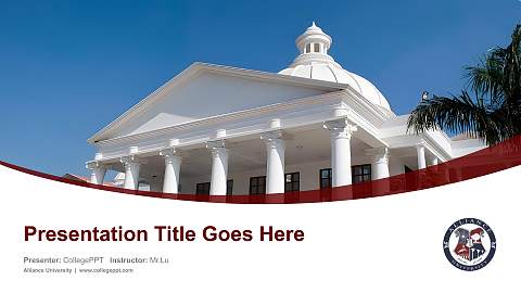 Alliance University Course/Courseware Creation PPT Template