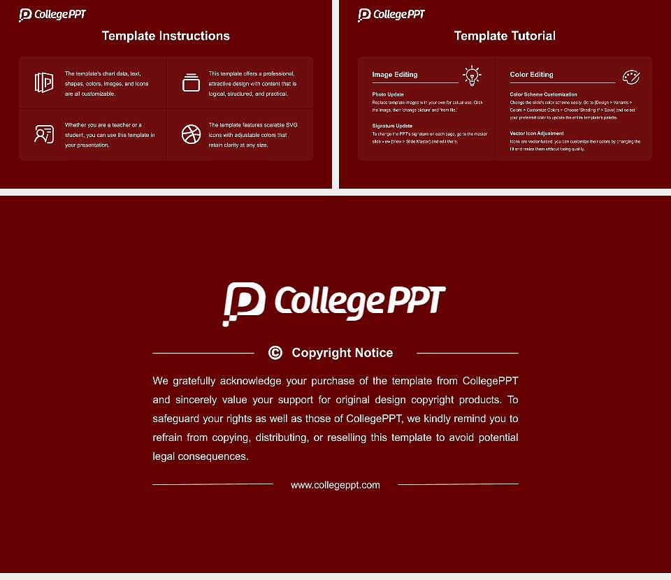 Alliance University Course/Courseware Creation PPT Template16:9 ratio PPT effect preview image5