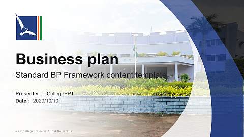 ASBM University Competition/Entrepreneurship Contest PPT Template