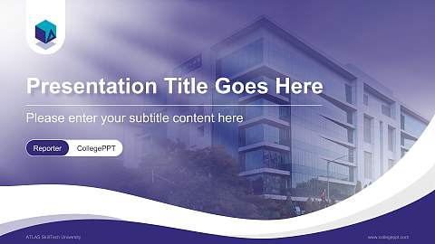 ATLAS SkillTech University Lecture Sharing and Networking Event PPT Template