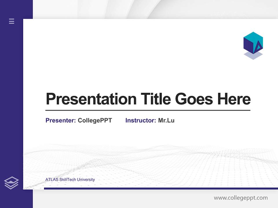 ATLAS SkillTech University Thesis Proposal/Graduation Defense PPT Template4:3 ratio PPT effect preview image5