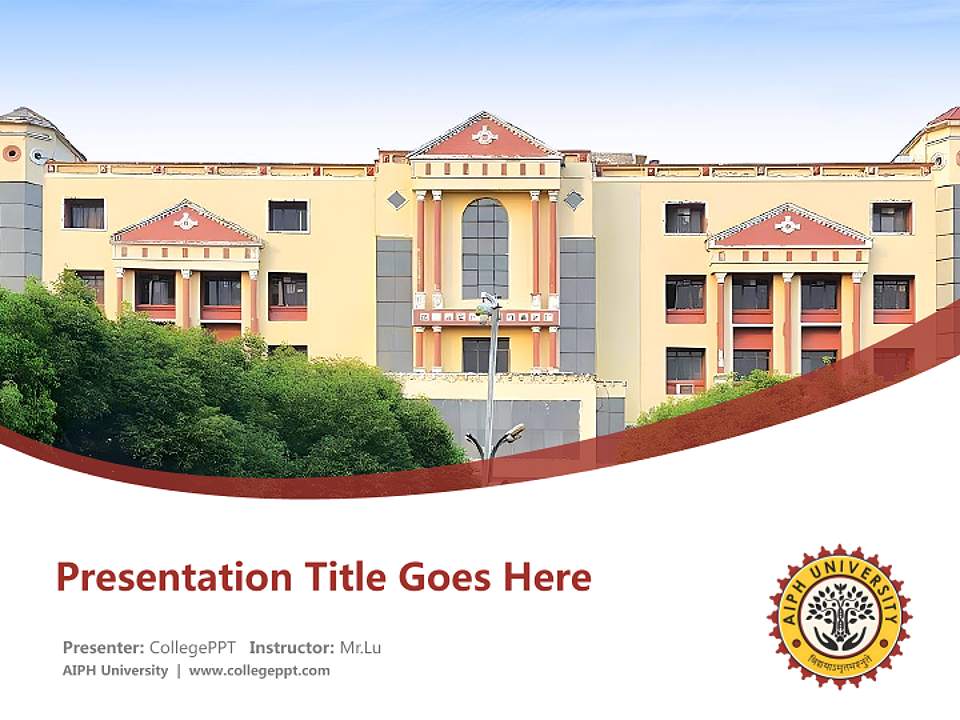 AIPH University Course/Courseware Creation PPT Template4:3 ratio PPT effect preview image5