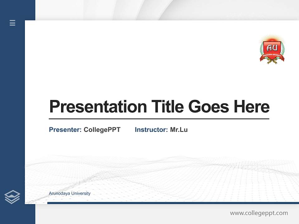 Arunodaya University Thesis Proposal/Graduation Defense PPT Template4:3 ratio PPT effect preview image5