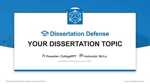 Anant National University Graduation Thesis Defense PPT Template