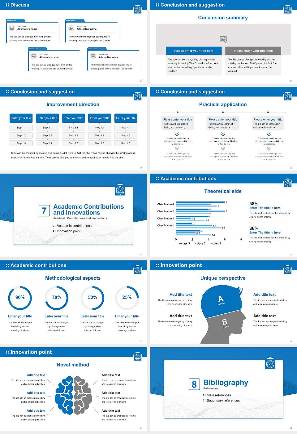 Anant National University Graduation Thesis Defense PPT Template16:9 ratio PPT effect preview image6