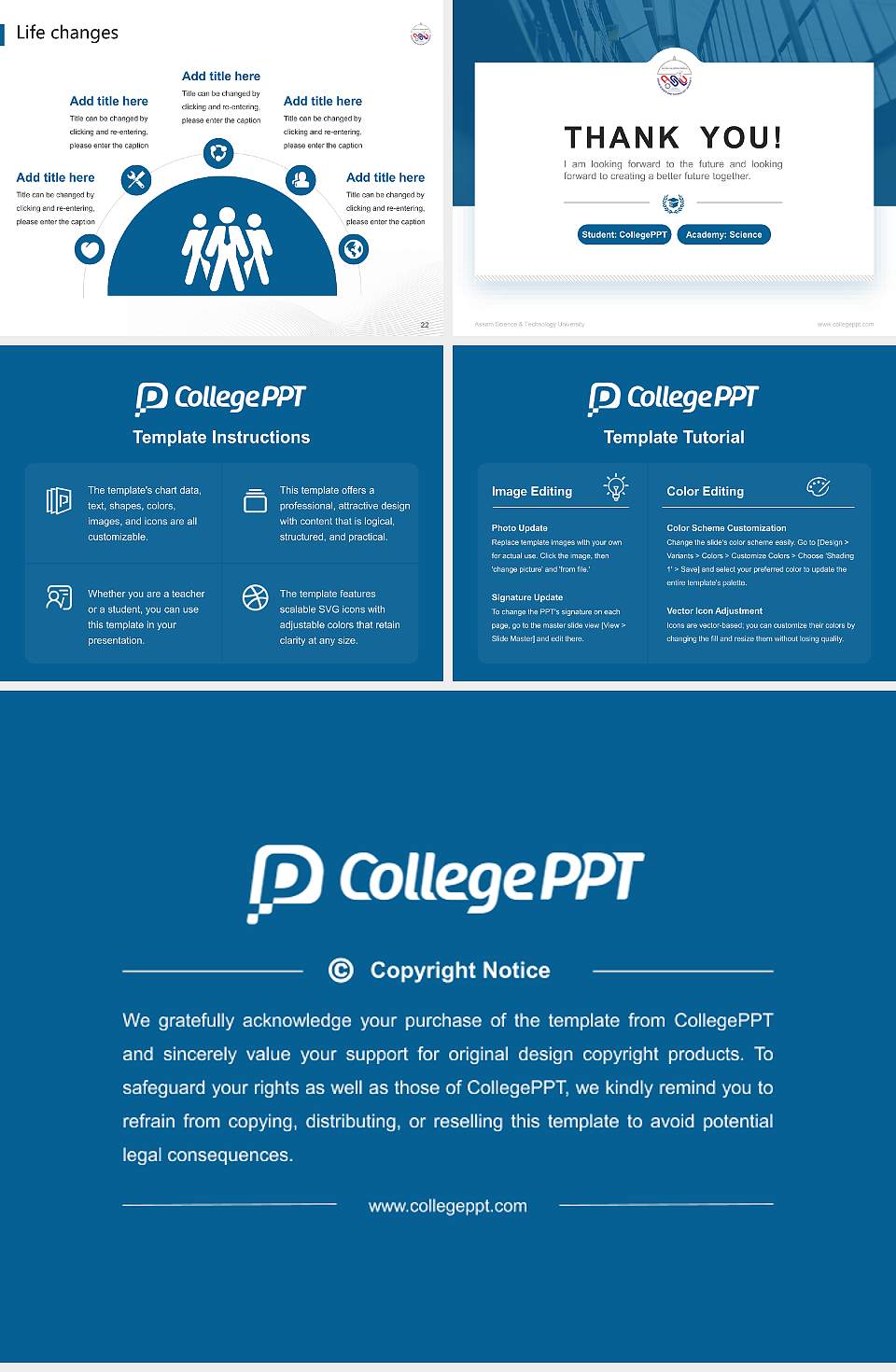 Assam Science & Technology University National Scholarship Defense PPT Template4:3 ratio PPT effect preview image4