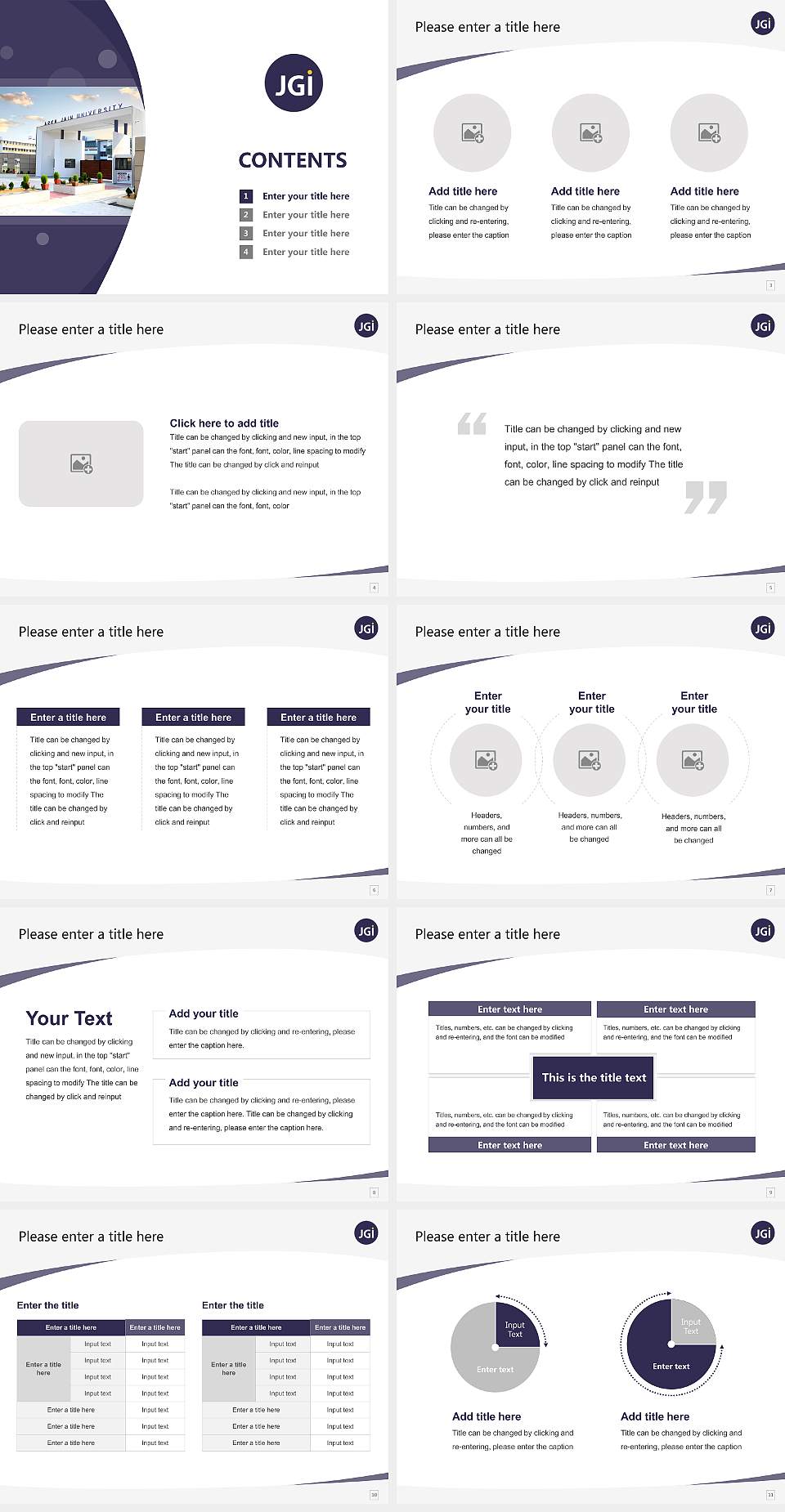 ARKA Jain University Course/Courseware Creation PPT Template4:3 ratio PPT effect preview image2