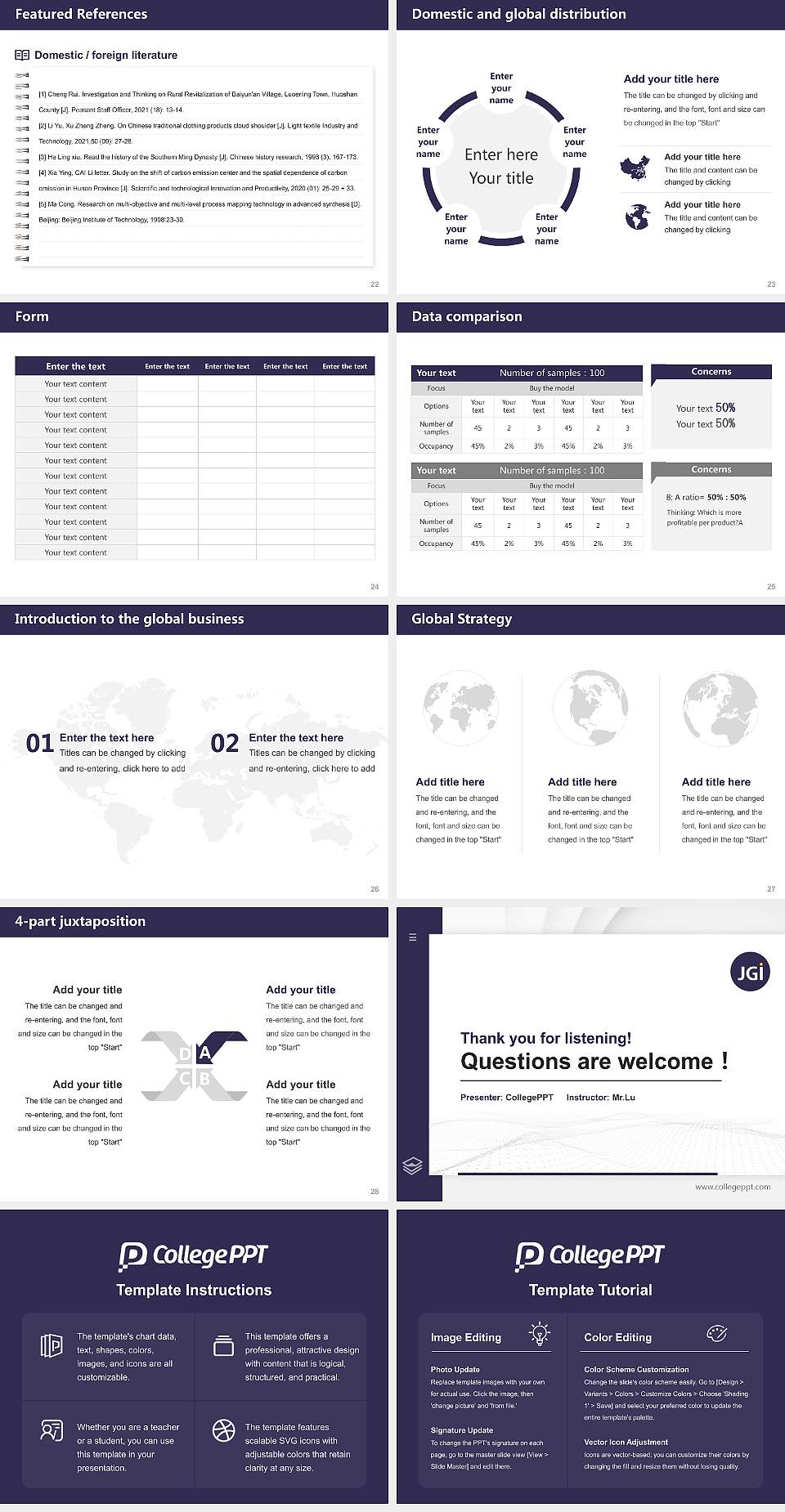 ARKA Jain University Thesis Proposal/Graduation Defense PPT Template4:3 ratio PPT effect preview image4