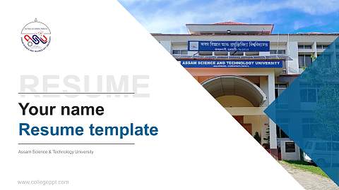 Assam Science & Technology University Resume PPT Template