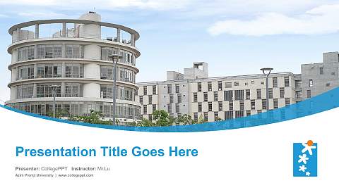Azim Premji University Course/Courseware Creation PPT Template
