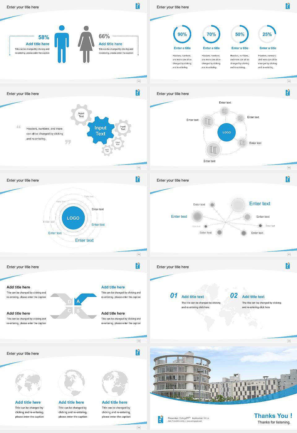 Azim Premji University Course/Courseware Creation PPT Template16:9 ratio PPT effect preview image4