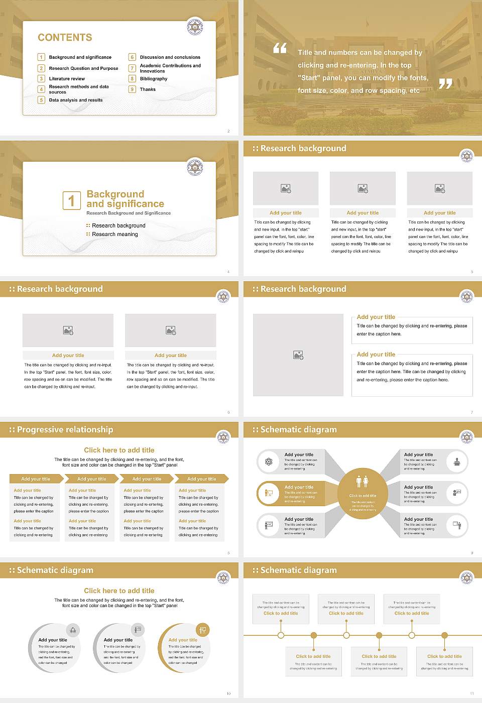 Atmiya University Graduation Thesis Defense PPT Template16:9 ratio PPT effect preview image2